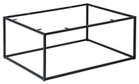 Lounge-Tischgestell Deven; 80x60x33.5 cm (BxTxH); schwarz