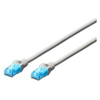 DIGITUS Patchkabel Cat5e U/UTP 2xRJ45 0,50m CCA grau Hebels. Polybeutel