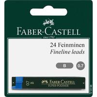 FABER-CASTELL Feinmine Super-Polymer 0,7mm B 2x BK