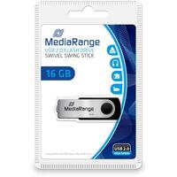 MediaRange USB-Stick 16GB USB 2.0 swivel swing Blister