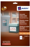 Avery Removable Product Labels Bianco