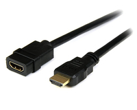 StarTech.com HDEXT2M kabel HDMI 2 m HDMI Typu A (Standard) Czarny