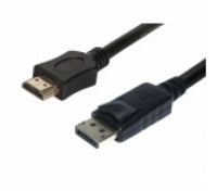 Helos 118877 video kabel adapter 2 m DisplayPort HDMI Zwart