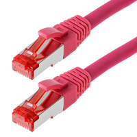 Helos CAT6 S/FTP (PIMF), 10m Netzwerkkabel Magenta SF/UTP (S-FTP)