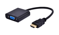 Gembird A-HDMI-VGA-03 adaptador de cable de vídeo 0,15 m HDMI tipo A (Estándar) VGA (D-Sub) Negro
