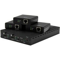 StarTech.com Kit extender HDBaseT a 3 porte con 3 Ricevitori - Splitter HDMI 1x3 via Cat5 - fino a 4K