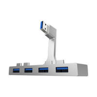 Sabrent HB-IMCU interface hub USB 3.2 Gen 1 (3.1 Gen 1) Type-A 5000 Mbit/s Zilver