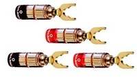 OEHLBACH Solution Spade kabel-connector Goud