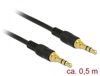 DeLOCK 85545 câble audio 0,5 m 3,5mm Noir