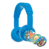 BuddyPhones Play+ Kopfhörer Verkabelt & Kabellos Kopfband Anrufe/Musik Blau