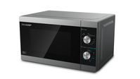 Sharp Home Appliances YC-MG01E-S Mikrowelle Arbeitsplatte Kombi-Mikrowelle 20 l 800 W Schwarz, Grau