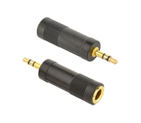 Gembird A-6.35F-3.5M cable gender changer 6.35 mm 3.5 mm Black