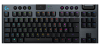 Logitech G G915 TKL Tenkeyless LIGHTSPEED Wireless RGB Mechanical Gaming Keyboard - GL Clicky Tastatur RF Wireless + Bluetooth QWERTY UK Englisch Karbon