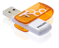 Philips FM12FD05B USB flash meghajtó 128 GB USB A típus 2.0 Narancssárga, Fehér