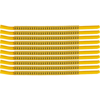 Brady SCNG-18-2 znacznik kablowy Czarny, Żółty Nylon 300 szt.
