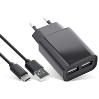 InLine USB DUO+ Set, Power Adapter 2 Port + Micro-USB cable