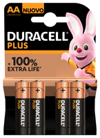 Duracell Plus 100 Egyszer használatos elem AA Lúgos