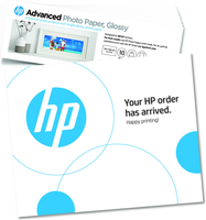 HP Papier fotograficzny Advanced, błyszczący, 101 × 305 mm (4″ × 12″), 10 arkuszy