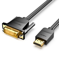 Vention ABFBI video átalakító kábel 3 M HDMI A-típus (Standard) DVI-D Fekete