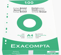 Exacompta 13666E indexkaart Wit