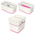 Leitz MyBox Tárolórekesz Téglalap alakú ABS műanyag Rózsaszín, Fehér