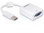 DeLOCK 61766 Videokabel-Adapter 0,125 m VGA (D-Sub) DisplayPort Weiß
