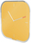 Leitz 90170019 fali vagy asztali óra Kvarcóra Négyszögletes Sárga