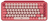 Logitech POP Keys Wireless Mechanical Keyboard With Emoji Keys klawiatura RF Wireless + Bluetooth QWERTZ Niemiecki Bordowy, Różowy, Różowy