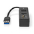 Nedis CCGB61250BK01 interface hub USB 3.2 Gen 1 (3.1 Gen 1) Type-A 5000 Mbit/s Zwart
