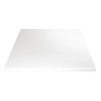 Bolero Tischplatte viereckig weiß 70cm Vorgebohrt zur einfachen Montage auf