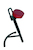 Arbeitsstuhl Stehhilfe "Stabilith" Modell 3640.01-09, Kunstledersitz, bis 120kg, Sitz Skyblau
