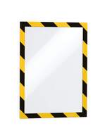 Durable DURAFRAME� Security Self-Adhesive Frame - A4 - Yellow/Black - Pack of 2