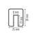 Durable Adhesive Warning Edge Impact Protection Profiles E8 | 1 Metre