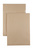 C4 Faltentasche, Ormypack braun/braun 130g,mit Haftklebung Abdeckstreifen, Stehboden und Faltenbreite 40 mm