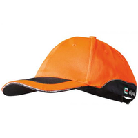 Elysee Baseball-Kappe/Warnkappe, fluoreszierend orange/grau abgesetzt