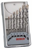 Bosch 2607017082 Betonbohrer CYL-3 Set, Silver Percussion, 7-teilig, 4, 5, 6, 6,