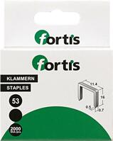 Artikeldetailsicht FORTIS FORTIS Feindrahtklammer 8 mm, 2000 Stück.