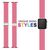 NALIA Fabric Bracelet Braided Smart Watch Strap compatible with Apple Watch Strap SE & Series 8/7/6/5/4/3/2/1, 38mm 40mm 41mm, iWatch Band Wrist Strap, Men & Women Pink
