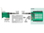 3,5" Konverter SATA 22 Pin / SFF-8643 NVMe an 1x M.2 Key M + 1x M.2 Key B, Delock® [62704]