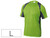 Camiseta Deltaplus Poliester Manga Corta Cuello Redondo Tratamiento Secado Rapido Color Verde-Gris Talla L