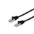 Equip Kábel - 607690 (U/FTP Flat/Lapos patch kábel, CAT6A, Réz, LSOH, fekete, 1m)