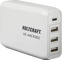 Hálózati USB töltő 3400 mA 62 W 3x USB + USB-C, Voltcraft UC-4ACX002 VC-11744745