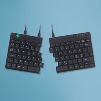 Split Keyboard (NORDIC), black QWERTY, wired. Windows, Linux Integrated numeric keyboard Toetsenborden (extern)