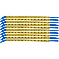 Clip Sleeve Wire Markers SCNG-13-5, Black, Yellow, Kábeljelölok