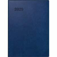 Taschenkalender 731 10x14cm 1 Woche/2 Seiten Kunststoff dunkelblau 2025