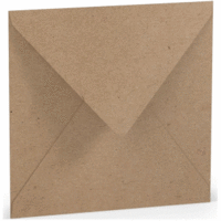 Briefumschlag 16,4x16,4cm Nassklebung Kraft