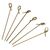 Nisbets Skewers in Beige Bamboo Looped & Biodegradable - 120 mm - Pack of 100