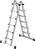 Alu-Vielzweckleiter 4x3 Sprossen Höhe als Bühne 0,99 m Arbeitshöhe bis 4,80 m