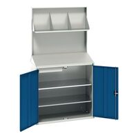 Bott document workstation with backpanel and file shelf