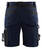 Handwerker Shorts mit Stretch dunkel marineblau/schwarz - Rückseite